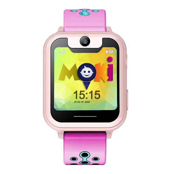 Montre Smart-Watch type Apple Watch Rose pour Enfant avec localisation GPS avec contrôle parental.